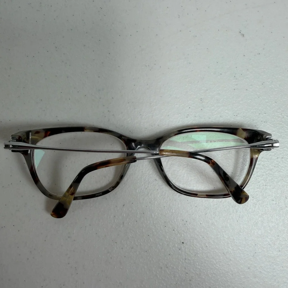 Tory Burch 51mm Eyeglass Frames ONLY TY 2063 1559 Tortoise Silver Cat Eye Women